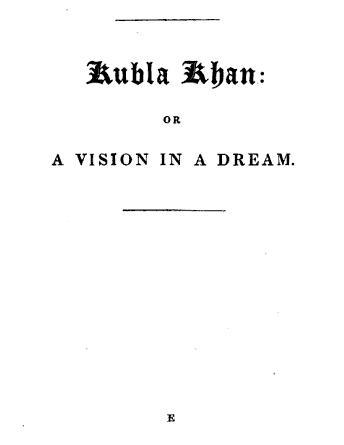 Kubla Khan